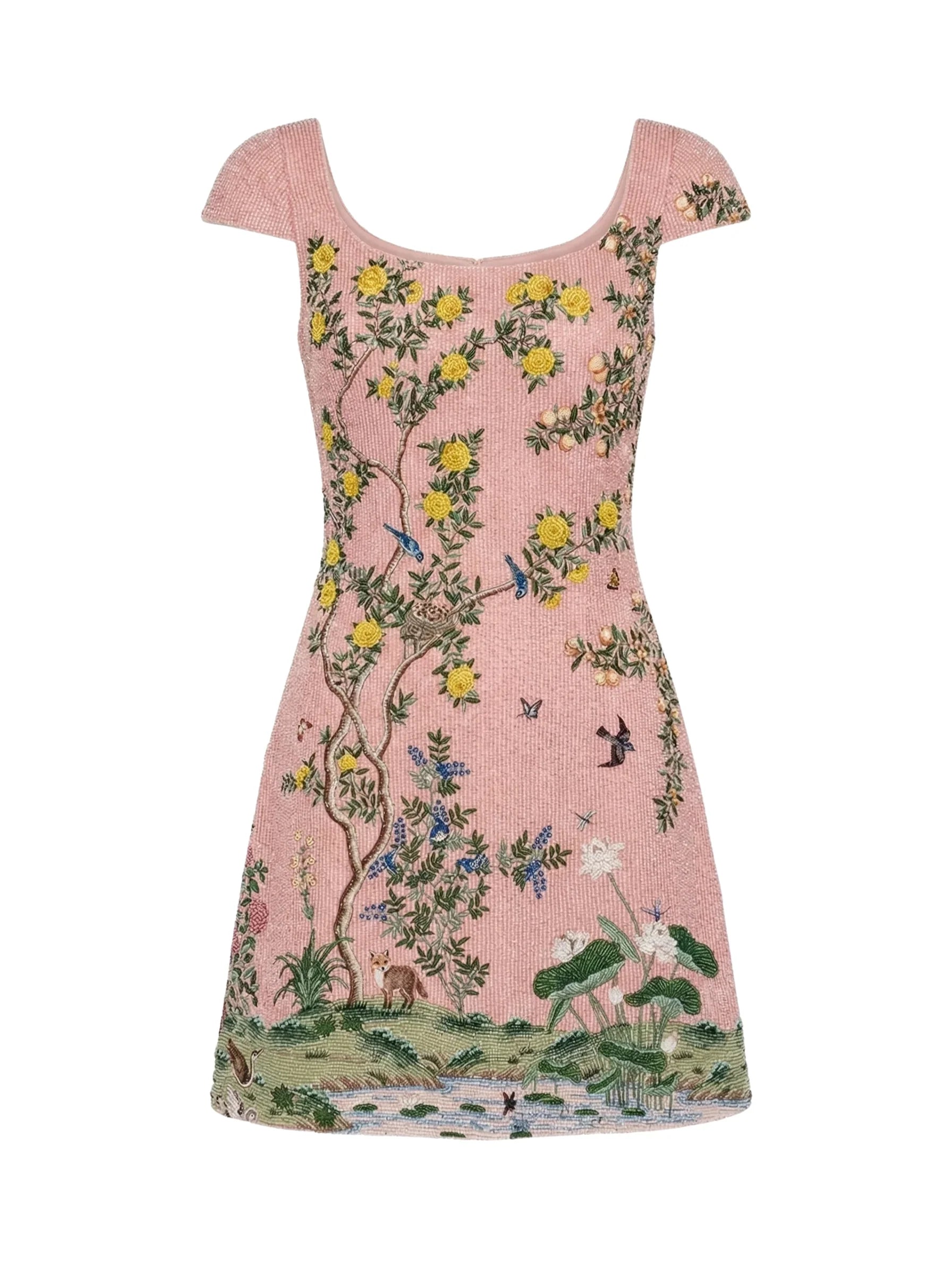 Pink Enchanted Garden Mini Dress