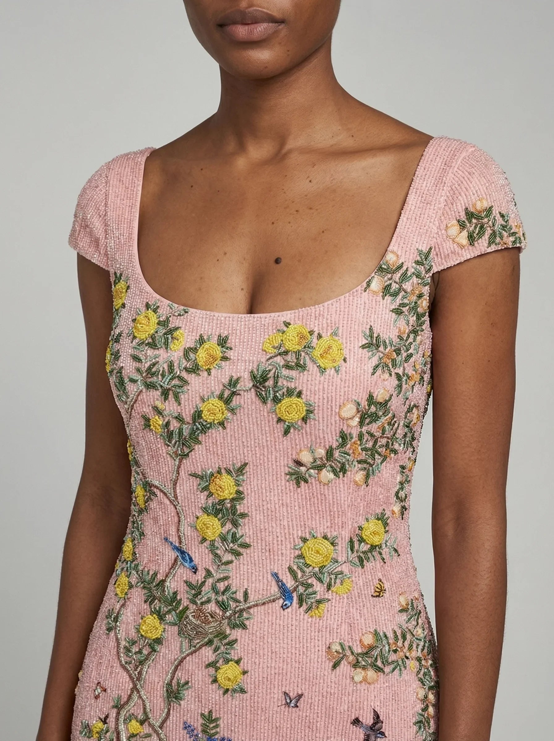 Pink Enchanted Garden Mini Dress