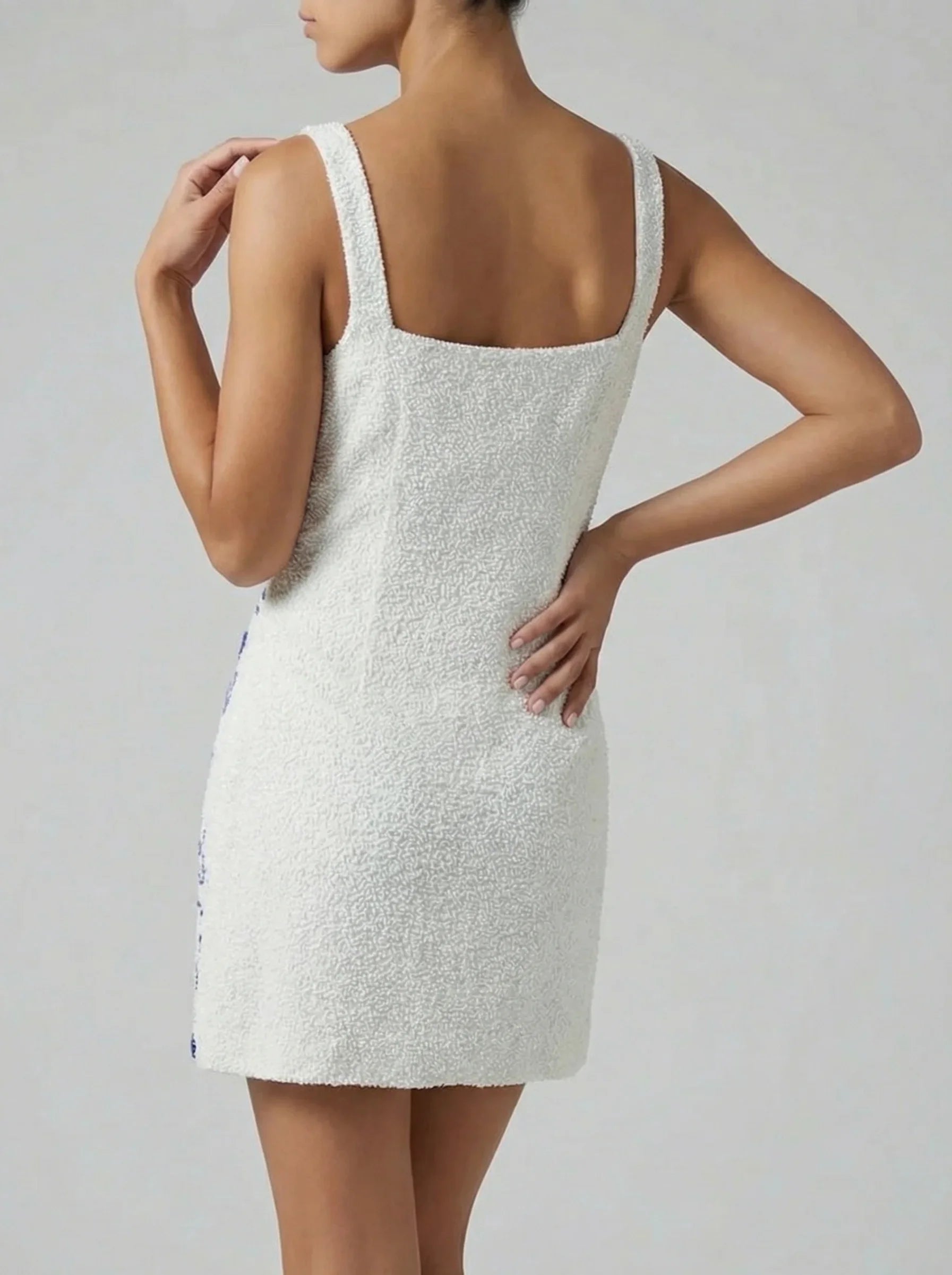 Celestial Star Mini White Dress