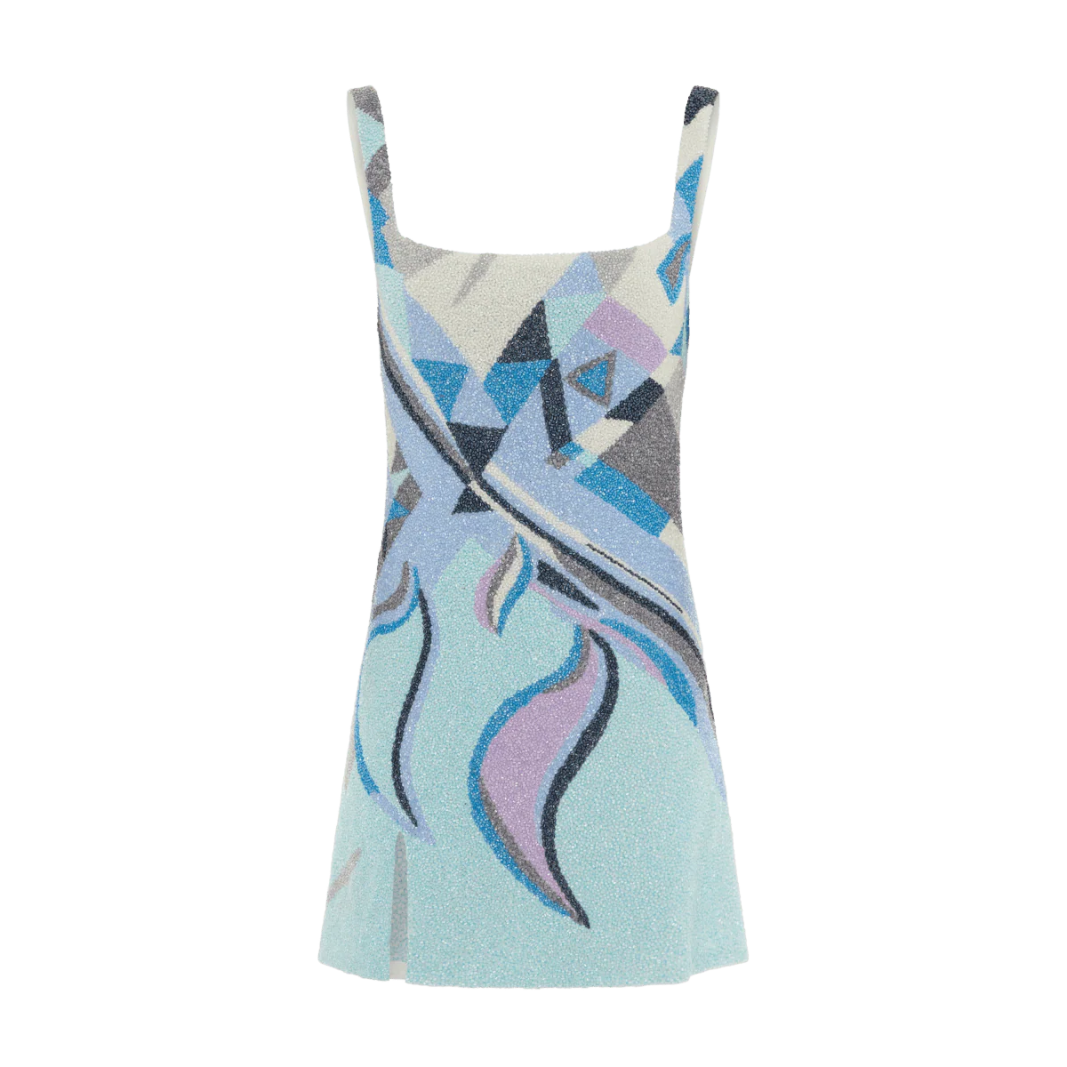 Hand Beaded Blue Party Dress