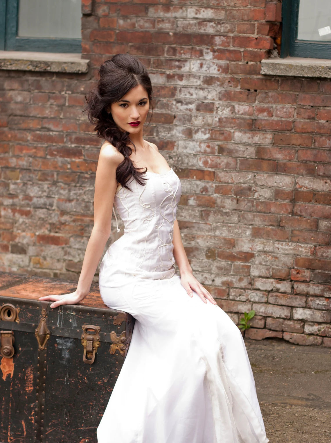 Silk Wedding Dress, Eco Wedding Dress, Beach Wedding Dress, Silk Organza Dress, 100% Silk Dress, Embroidered Wedding Gown, Bridal Gown