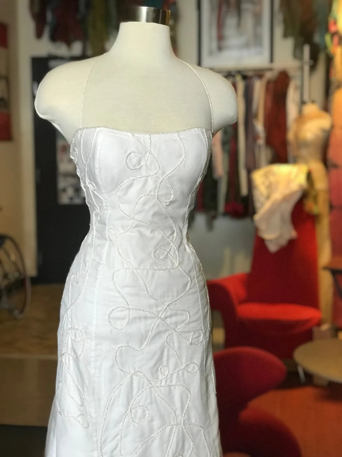 Silk Wedding Dress, Eco Wedding Dress, Beach Wedding Dress, Silk Organza Dress, 100% Silk Dress, Embroidered Wedding Gown, Bridal Gown